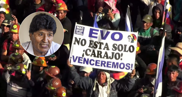 Evo Morales protesta