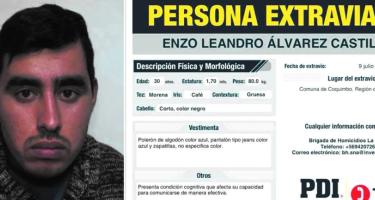 Familia busca a Enzo, hombre con discapacidad y epilepsia desaparecido hace un mes en Coquimbo