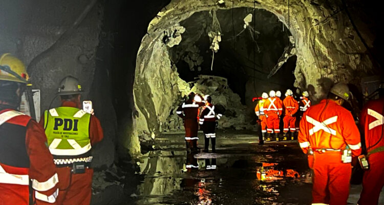 Fiscalía y PDI completa escaneo en zona de fatal derrumbe en El Teniente: inicia toma de declaraciones