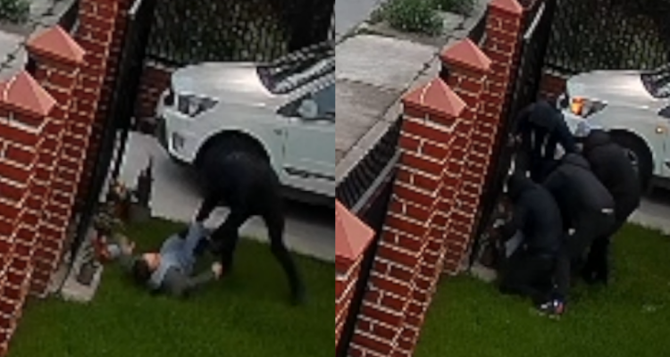 VIDEO | Víctima termina con fractura tras golpiza de delincuentes que querían robarle auto en Maipú