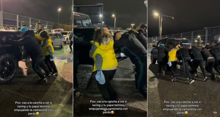 Franco Pardo, gol salvador en Racing y en ‘panne’ que lo llevó a empujar auto tras partido