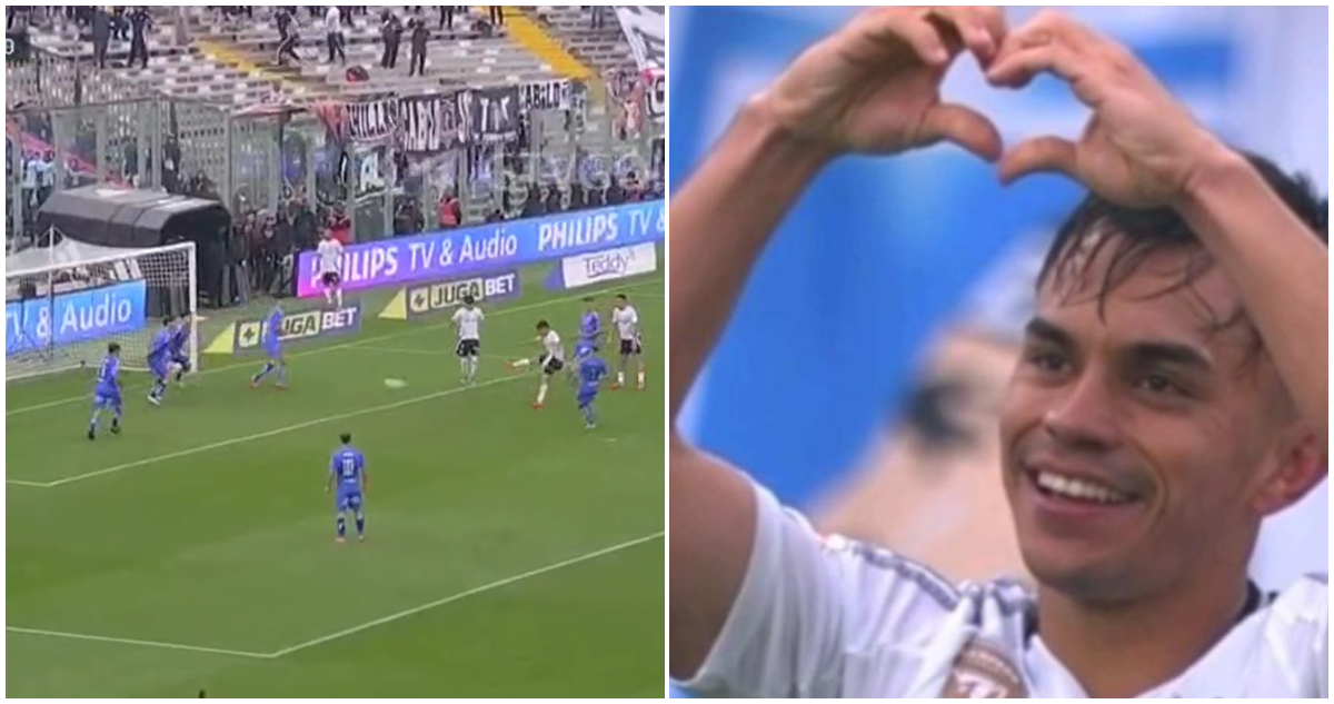 gol de Colo Colo de Vicente Pizarro a La U en Superclásico 198 de la Liga de Primera