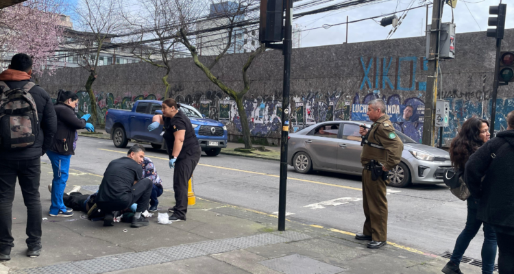 Hombre apuñalado en el centro de Concepción