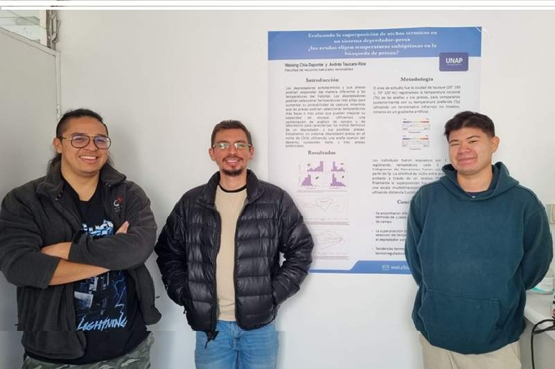 Científicos que estudiaron a la araña de rincón