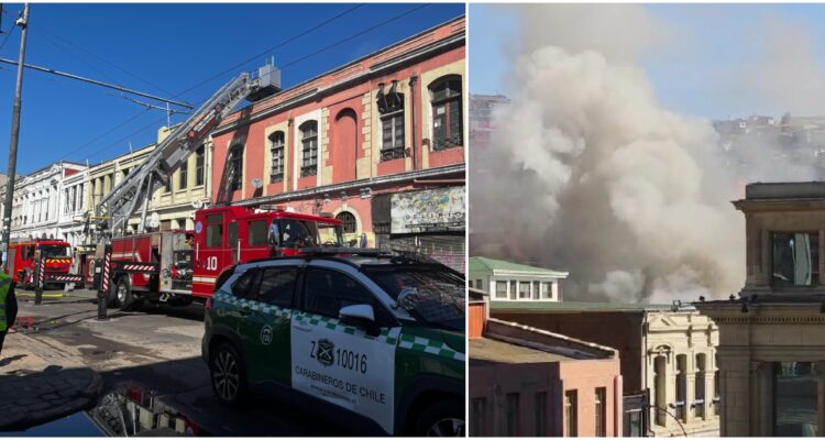 Incendio de vivienda en Barrio Puerto de Valparaíso