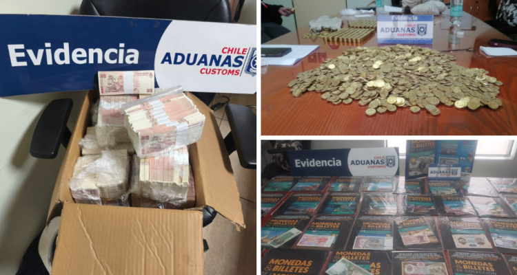 Inédita incautación en San Antonio: millonario cargamento de monedas y billetes iban rumbo a Alemania