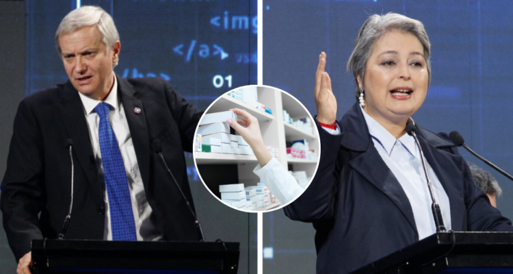 Diferencias entre Jara y Kast por precios de medicamentos en Chile