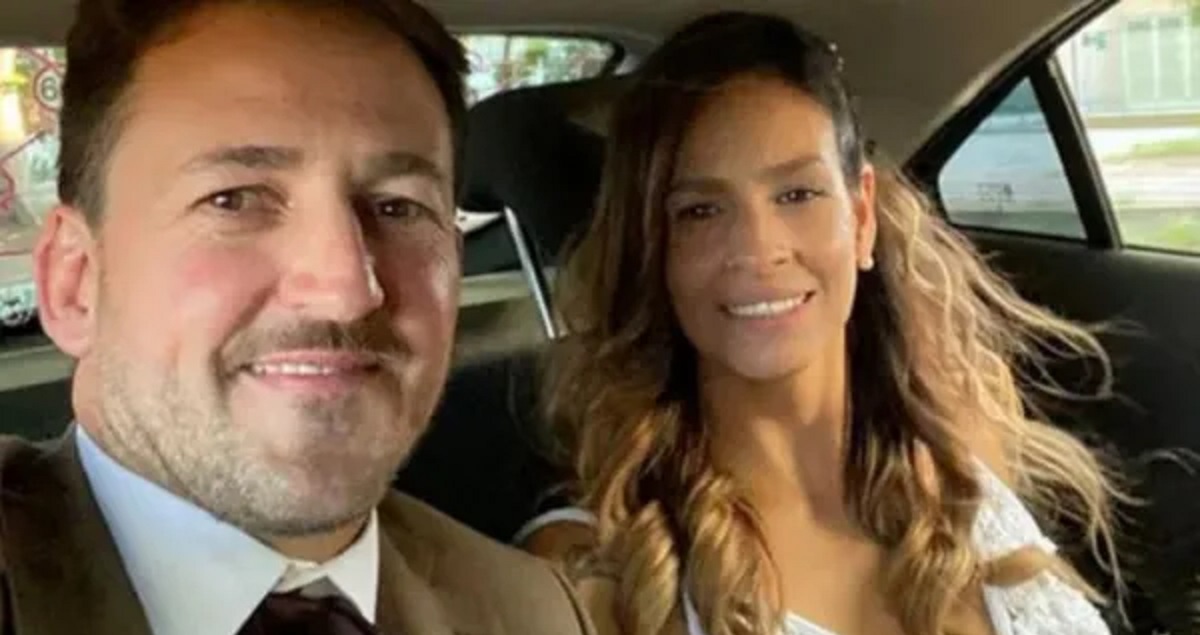 Julieta y su actual esposo, Lucas.