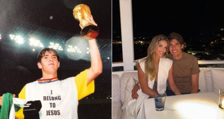 Kaká, leyenda de Brasil, presentó su nueva esposa y le recomiendan en redes portarse mal