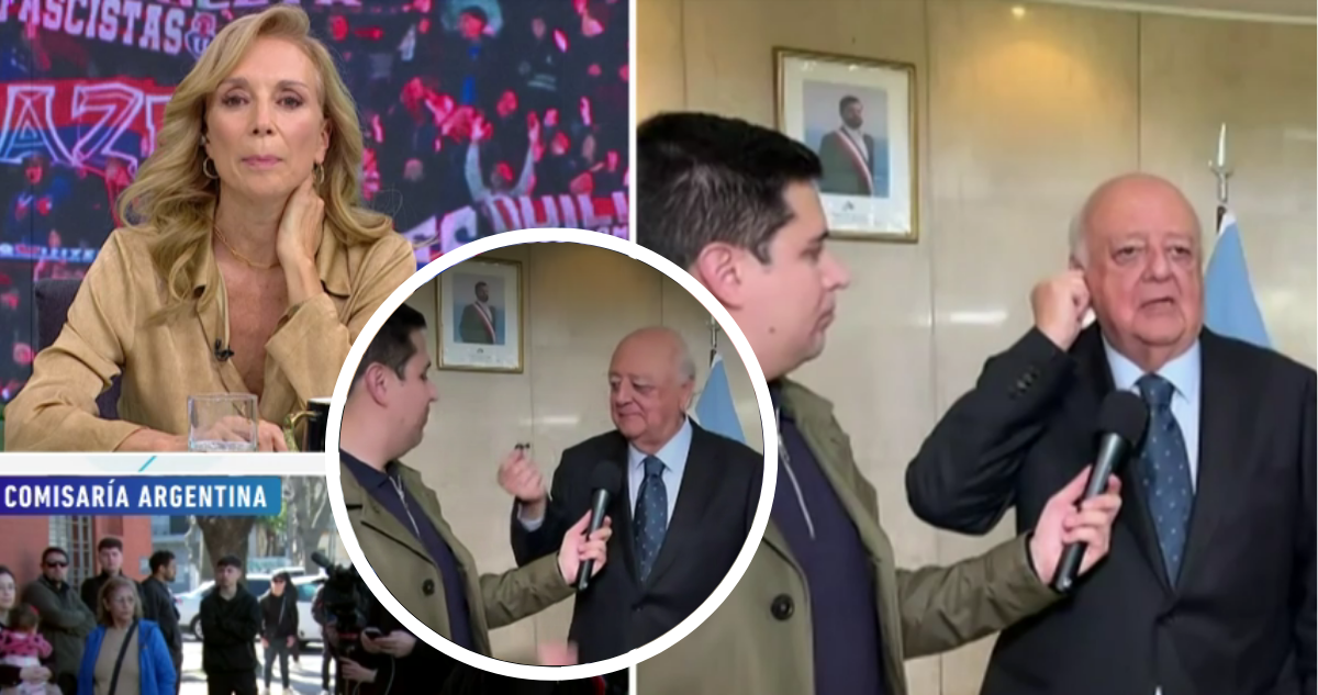 Karen Doggenweiler y embajador Viera-Gallo en Mucho Gusto