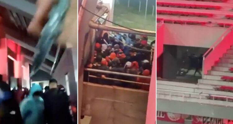 La U Independiente hinchas