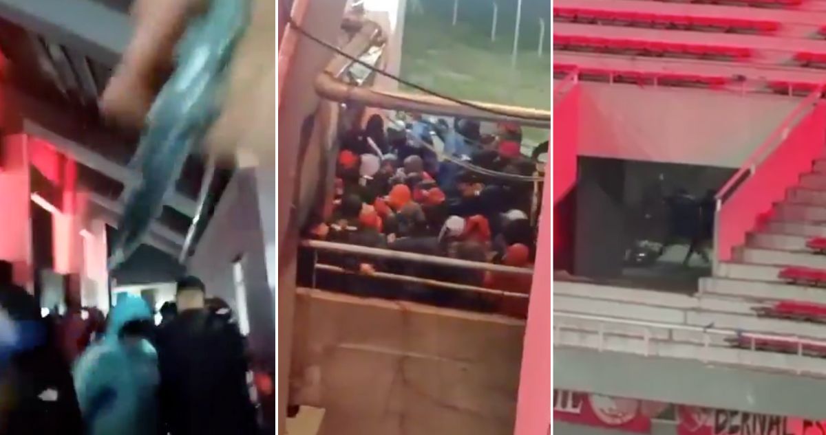 La U Independiente hinchas