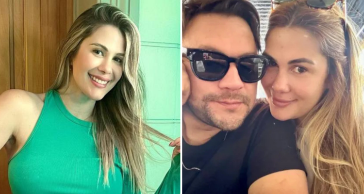 Laura Prieto y su pareja