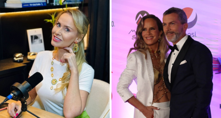 Lola Melnyck a la izquierda y Diana Bolocco junto a Cristián Sánchez a la derecha