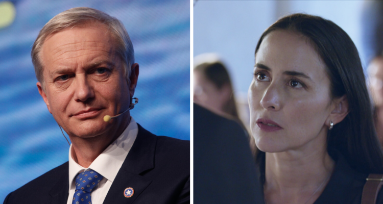 Lorena Bosch y José Antonio Kast en referencia a confesión política de la actriz