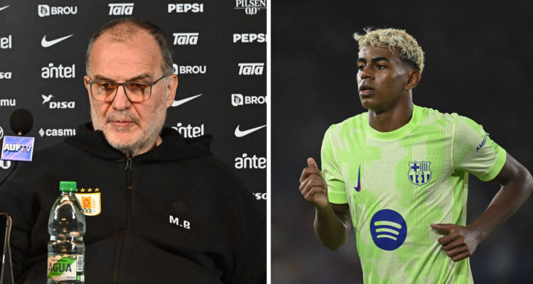 Marcelo Bielsa usó a Lamine Yamal para criticar a los periodistas.