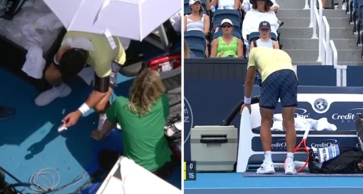 Francisco Comesaña se descompensó en duelo del Masters de Cincinnati.