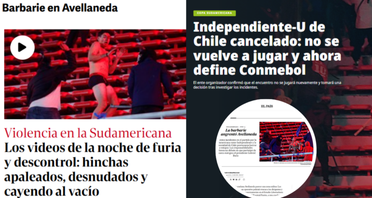 Medios por U de Chile v/s Independiente