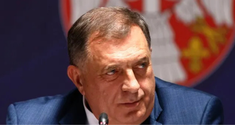 El presidente de la entidad autónoma serbobosnia, el secesionista Milorad Dodik