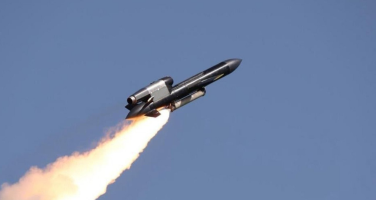 Misil ucraniano Flamingo durante las pruebas