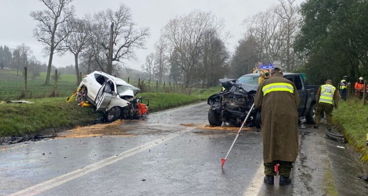 Mujer muere en colisión en Frutillar