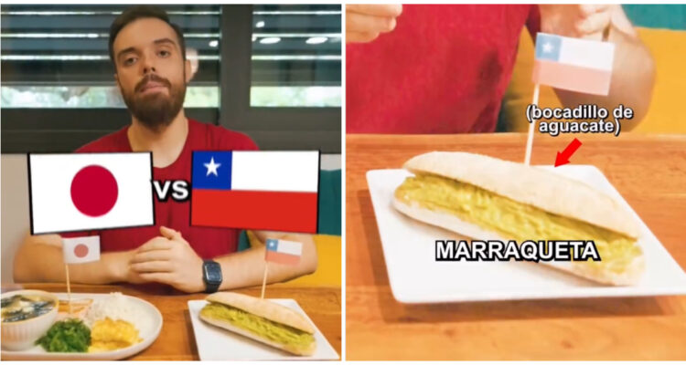 Ibai Llanos presentó a Chile contra Japón en su mundial de desayunos.