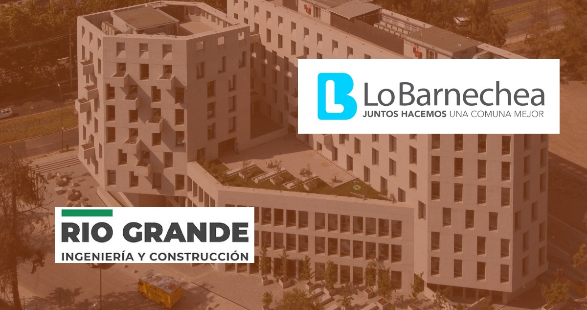 Municipalidad de Lo Barnechea con logos de municipio y empresa