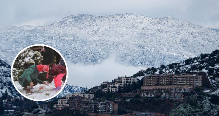 nieve en el barrio alto