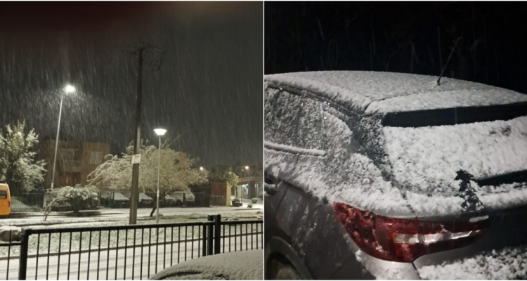 Sigue cayendo lluvia y nieve en distintos puntos de la capital: hay casas sin luz y clases suspendidas