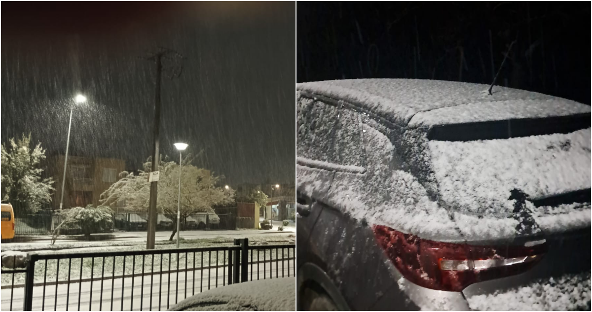 Sigue cayendo lluvia y nieve en distintos puntos de la capital: hay casas sin luz y clases suspendidas