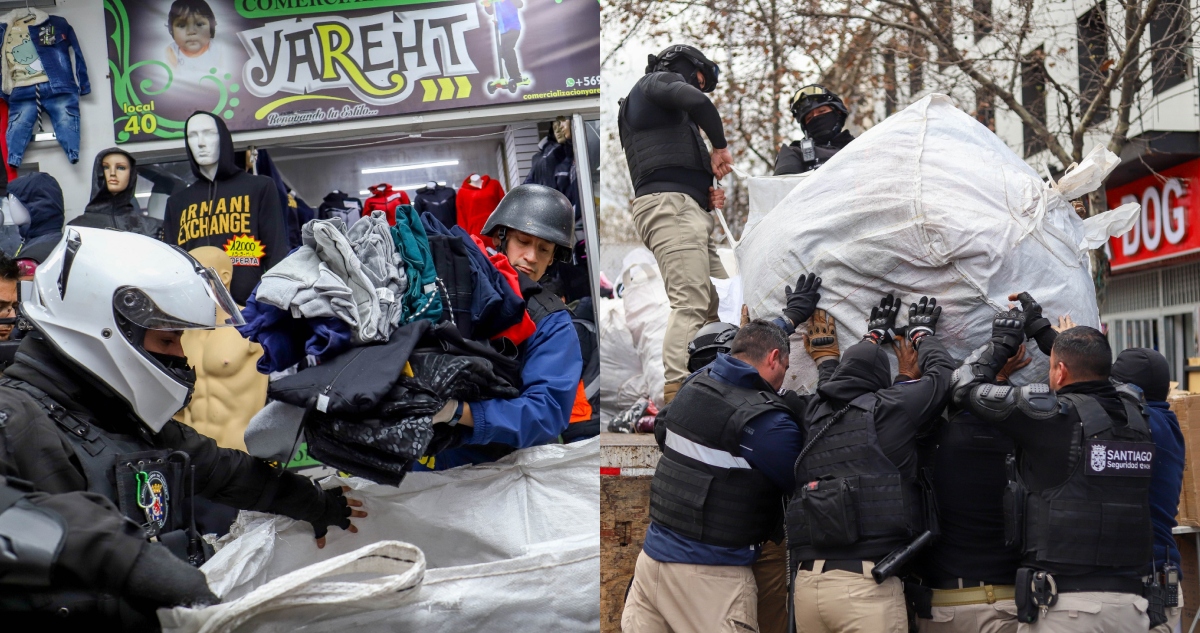 Incautan más de tres toneladas de ropa falsificada en nuevo operativo en barrio Meiggs