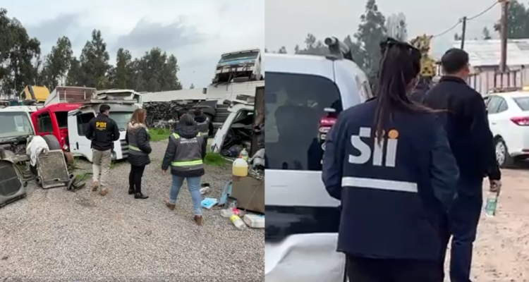 San Bernardo: operativo por desarmadurías clandestinas deja al menos 27 detenidos