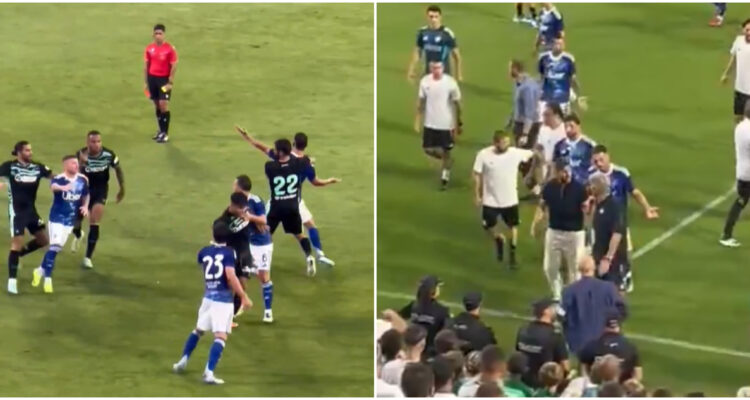 Pelea entre el Betis de Pellegrini y el Como en amistoso