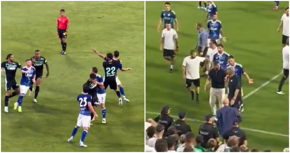 Pelea entre el Betis de Pellegrini y el Como en amistoso