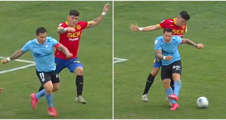 Penal de Bianneider Tamayo a Álvaro Ramos en Unión Española Iquique