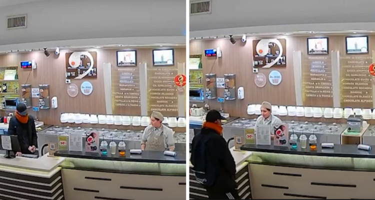 “Perdóname, te tengo que robar”: Con notable tranquilidad, argentino robó heladería pidiendo disculpas