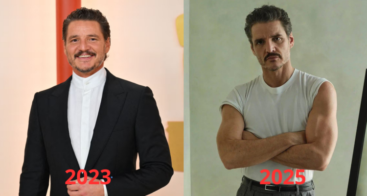Pedro Pascal antes y después con su rutina de ejercicios