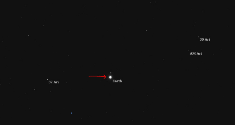 La Tierra y la Luna a 290 millones de kilómetros