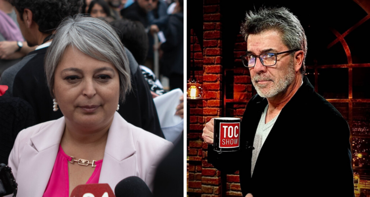 Juan Carlos Pollo Valdivia y Jeannette Jara en referencia a fotografía de campaña