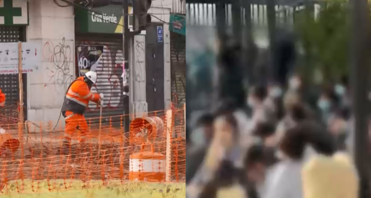 Evacúan colegios en Conchalí por rotura de matriz: menor de 12 años afectada por fuga de gas