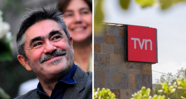 Vicente Sabatini y edificio de TVN en referencia a la crisis del canal