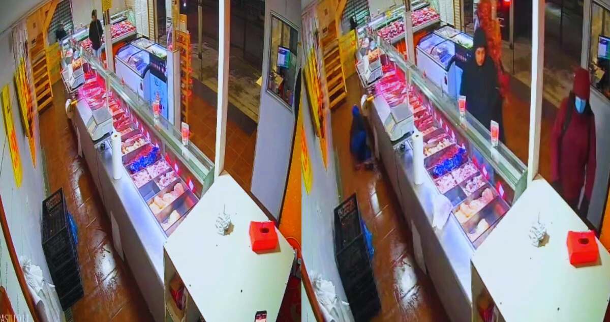 VIDEO | Cámaras registraron violento robo armado a carnicería ‘Los Temucanos’ de Coronel