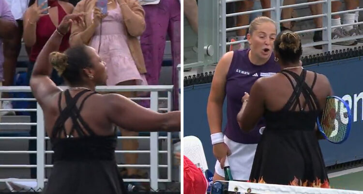 Escándalo entre Townsend y Ostapenko en el US Open.