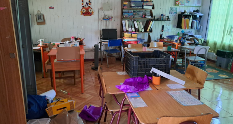 Sujetos roban más de 10 millones en especies desde colegio de Santa Bárbara