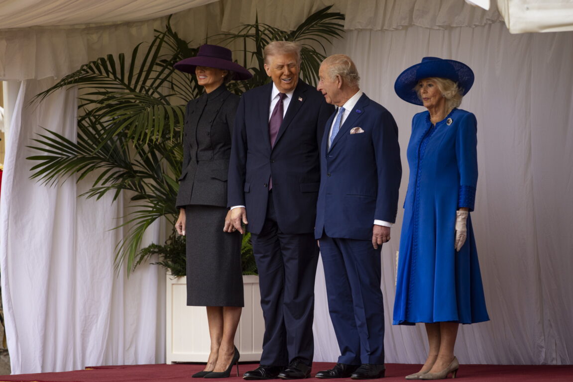 magnífica ceremonia con que el rey Carlos III recibió a Trump en Windsor