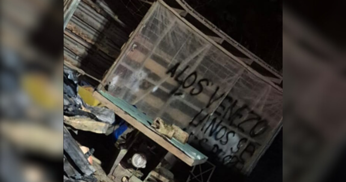 “A los venezolanos se les respeta”: pancarta encontrada en incendio preocupa a autoridades de Pucón