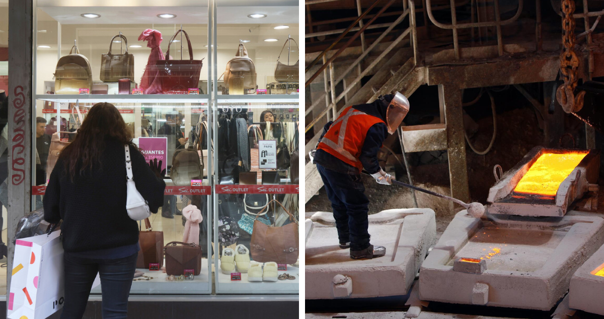 INE: Actividad del comercio subió en agosto y la producción industrial bajó lastrada por la minería