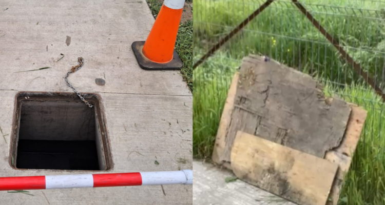 Adulta mayor cae a cámara de 3 metros de Enel en Renca: estaba cubierta con madera tras robo de tapa