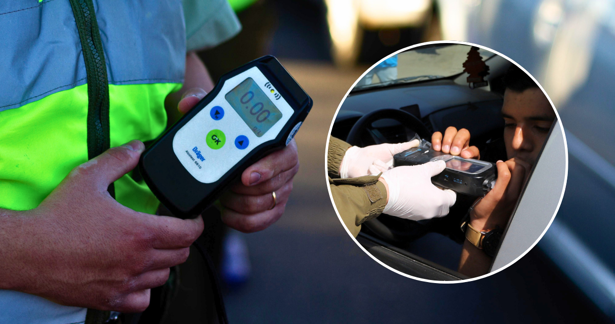 ¿Cuánto alcohol debes consumir para que el alcotest marque positivo en Chile?
