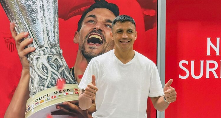 Alexis Sánchez llegó a Sevilla para firmar su nuevo contrato